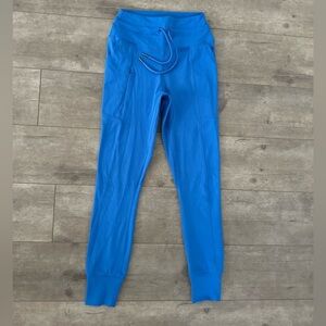 90 Degrees by Reflex Women’s Smurf blue high rise yoga lounge pants XS